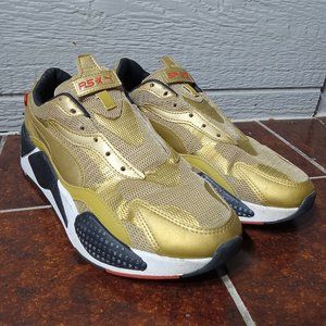 Puma RS-X3 WC Running Shoes Gold Black Size US 10
